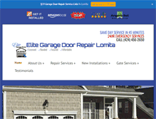 Tablet Screenshot of garagedoorrepairlomita.us